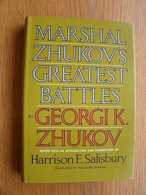 Seller image for Marshal Zhukov's Greatest Battles for sale by Scene of the Crime, ABAC, IOBA