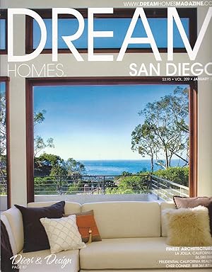 Seller image for Dream Homes, San Diego January 2010 Vol. 209 oversize AS NEW for sale by Charles Lewis Best Booksellers