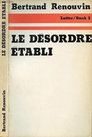 Image du vendeur pour LE DESORDRE ETABLI mis en vente par Le-Livre