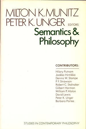 Imagen del vendedor de Semantics and Philosophy a la venta por Kenneth Mallory Bookseller ABAA