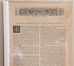 Seller image for Inland Navigation Of the United States / The Advance In Steamboat Decoration for sale by Legacy Books II