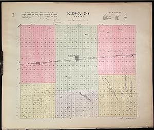 [Map] Kiowa County, Kansas [backed with] Iuka, Brenham, Cullison, & Saratoga (of Pratt Co.)