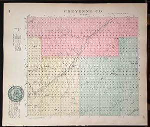 [Map] Cheyenne County, Kansas [backed with] Sherman Co.