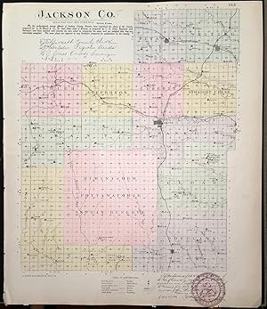 [Map] Jackson County, Kansas [backed with] Whiting (Jackson Co.), Reading, Olpe, Bitler, & Plymou...