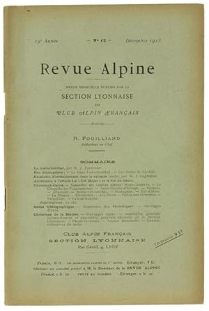 REVUE ALPINE. 19e Année, N. 12, 1er Décembre 1913.: