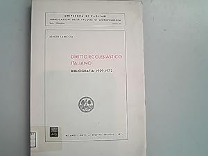 Seller image for Diritto ecclesiastico italiano. Bibliografia 1929-1972. for sale by Antiquariat Bookfarm