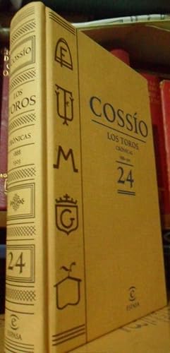 COSSÍO LOS TOROS Crónicas 1888-1903 Tomo 24