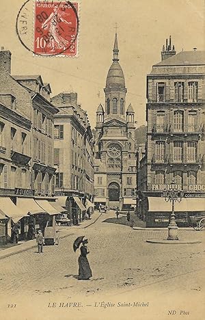 Carte postale : LE HAVRE, l'église Saint-Michel (76 Seine-Maritime, Haute-Normandie)