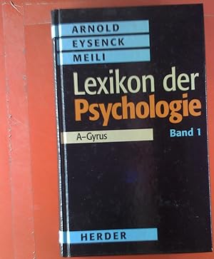 Seller image for Lexikon der Psychologie. ERSTER BAND: A-Gyrus for sale by biblion2