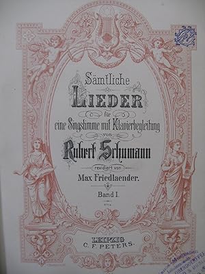 SCHUMANN Robert Lieder Band 1 Piano Chant