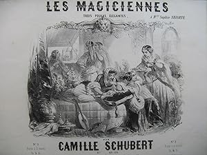 LES MAGICIENNES Gustave JANET Illustration XIXe siècle