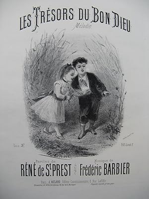 Seller image for BARBIER Frdric Les Trsors du Bon Dieu Chant Piano XIXe for sale by partitions-anciennes