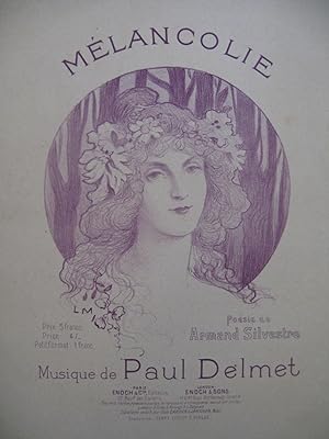Seller image for DELMET Paul Mlancolie Chant Piano for sale by partitions-anciennes
