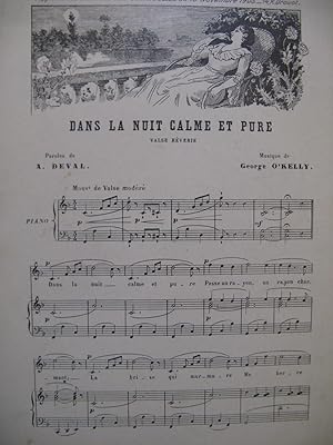 Bild des Verkufers fr O'KELLY George Dans la Nuit Calme et Pure Chant Piano 1903 zum Verkauf von partitions-anciennes