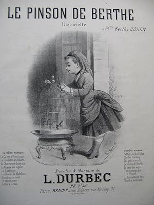 Seller image for DURBEC L. Le Pinson de Berthe Chant Piano XIXe sicle for sale by partitions-anciennes