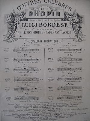 Imagen del vendedor de CHOPIN Frdric Les Traneaux Mazurka op 59 No 1 Chant Piano 1867 a la venta por partitions-anciennes