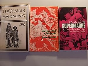 Bild des Verkufers fr SUPERMADRE+MATERNIDAD Y BIOLOGA+MATRIMONIO zum Verkauf von Libros Dickens