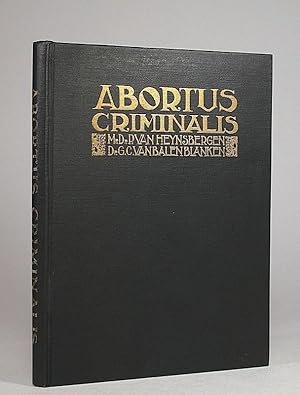 Bild des Verkufers fr Abortus criminalis. zum Verkauf von Librarium of The Hague