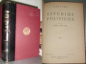 Imagen del vendedor de REVISTA DE ESTUDIOS POLITICOS. JULIO-AGOSTO 1954. N 76. a la venta por Librera Raimundo