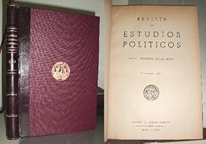 Imagen del vendedor de REVISTA DE ESTUDIOS POLITICOS. VOLUMEN XLI. ENERO-FEBRERO 1952. a la venta por Librera Raimundo