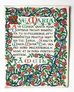 Salutaris Hostia, Ave Maria, Ave Verum: Manuscrit / Papier ancien ...