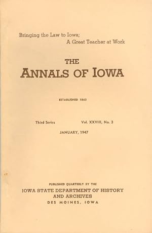 Imagen del vendedor de Annals of Iowa: Third Series - Volume 28, Number 3 - January, 1947 a la venta por The Haunted Bookshop, LLC