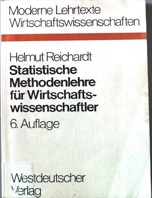 Bild des Verkufers fr Statistische Methodenlehre fr Wirtschaftswissenschaftler. Moderne Lehrtexte: Wirtschaftswissenschaften ; 9 zum Verkauf von books4less (Versandantiquariat Petra Gros GmbH & Co. KG)