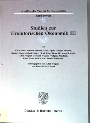 Immagine del venditore per Evolutorische Mikro- und Makrokonomik III. Schriften des Vereins fr Socialpolitik ; N.F., Bd. 195; Gesellschaft fr Wirtschafts- und Sozialwissenschaften: Schriften des Vereins fr Socialpolitik / Studien zur Evolutorischen konomik ; 3 venduto da books4less (Versandantiquariat Petra Gros GmbH & Co. KG)