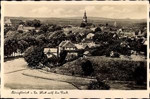 Bild des Verkufers fr Ansichtskarte / Postkarte Knigsbrck in der Oberlausitz, Blick auf die Stadt, Glockenturm zum Verkauf von akpool GmbH