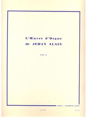 Bild des Verkufers fr L'oeuvre d'orgue vol.3 zum Verkauf von AHA-BUCH GmbH