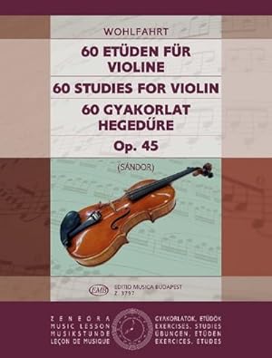 Bild des Verkufers fr 60 Etden op.45fr Violine zum Verkauf von AHA-BUCH GmbH