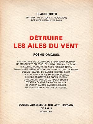 Seller image for Detruire les ailes du vent,poeme originel for sale by JP Livres