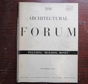 Image du vendeur pour The Architectural Forum, November 1934, Volume LXI. No. 5. Carl Milles - Real Property Inventory - Fair's Figures - Modern Details mis en vente par BRIMSTONES