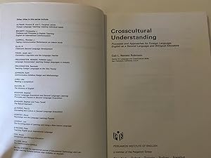 Seller image for Crosscultural Understanding: Processes and Approaches for Foreign Language, English as a Second Language, Bilingual Educators (Language Teaching Methodology Series) for sale by Repton and Clover