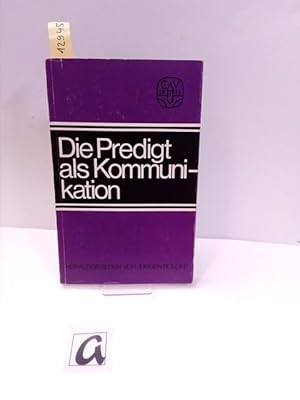 Seller image for Die Predigt als Kommunikation. for sale by AphorismA gGmbH