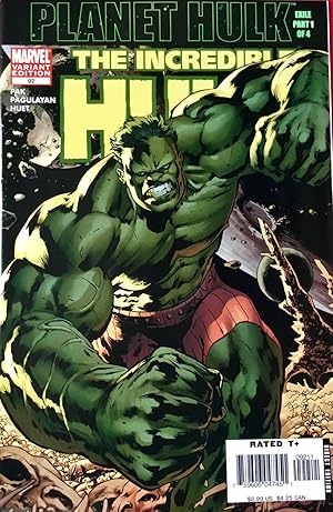 Immagine del venditore per The INCREDIBLE HULK No. 92 (Variant) - PLANET HULK Part One (April 2006) venduto da OUTSIDER ENTERPRISES