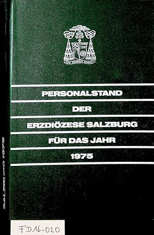 Personalstand der Erzdiözese Salzburg : für das Jahr 1975