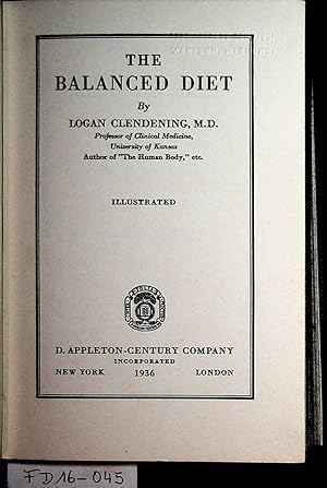 Bild des Verkufers fr The Balanced Diet . Illustrated. zum Verkauf von ANTIQUARIAT.WIEN Fine Books & Prints