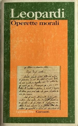 OPERETTE MORALI. A CURA DI PAOLO RUFFILLI