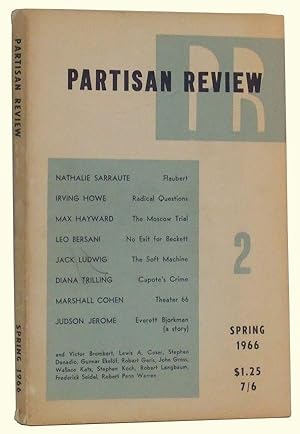 Bild des Verkufers fr The Partisan Review, Volume 33, Number 2 (Spring 1966) zum Verkauf von Cat's Cradle Books
