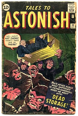 Immagine del venditore per Tales To Astonish #33 1962 Steve Ditko Art- marvel-jack Kirby G+ venduto da DTA Collectibles