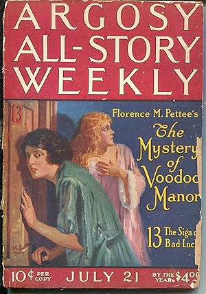 Bild des Verkufers fr Argosy All-Star Weekly 7/21/1923-pulp thrills-Murray Leinster-Voodoo-P zum Verkauf von DTA Collectibles