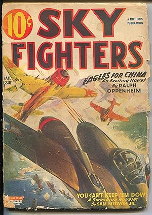 Image du vendeur pour Sky Fighters-Fall 1944-WWII pulp mag-air war cover-G- mis en vente par DTA Collectibles