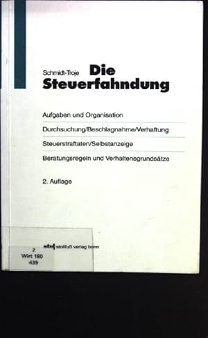 Imagen del vendedor de Steuerfahndung. a la venta por books4less (Versandantiquariat Petra Gros GmbH & Co. KG)