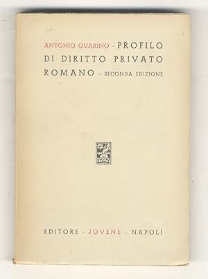 Bild des Verkufers fr Profilo di diritto privato romano. zum Verkauf von Libreria Oreste Gozzini snc