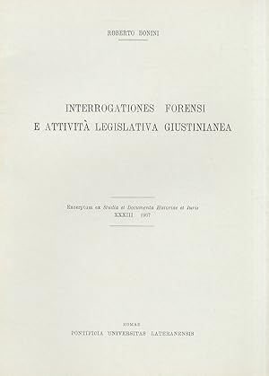 'Interrogationes' forensi e attività legislativa giustinianea.