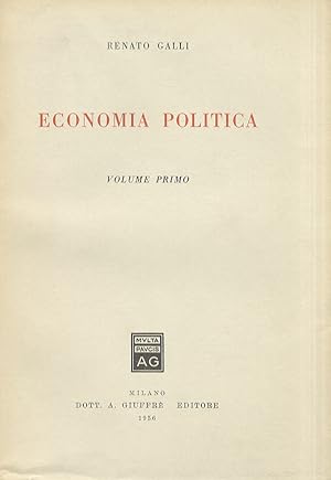 Economia politica. Volume I. (unico).