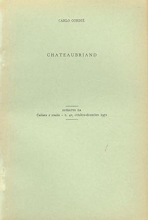 Bild des Verkufers fr Chateaubriand. zum Verkauf von Libreria Oreste Gozzini snc