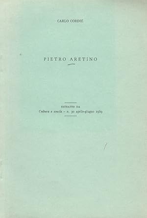 Seller image for Pietro Aretino. for sale by Libreria Oreste Gozzini snc