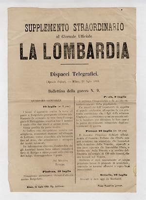 Supplemento straordinario al Giornale Ufficiale La Lombardia. Dispacci Telegrafici (Agenzia Stefa...